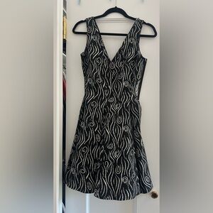 Open Ceremony Jacquard V-Neck Fit and Flare Dress in size 2